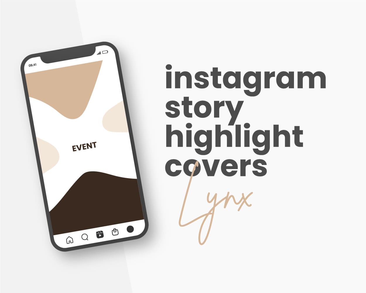 pet blogger canva instagram highlight cover lynx