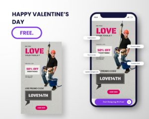 canva free valentine template sale promotion for home tools & kit